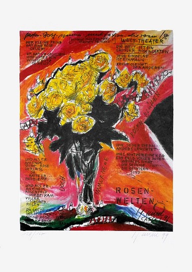 Rosen Welten 1996 Color Litho-Offset Edition: 160 Size: 50x70 cm 120,- Euro